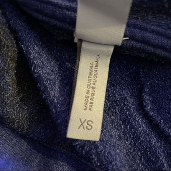 Z by Zella Mosey Tie Dye Cropped Hoodie Blue Black XS - Picture 5 of 6